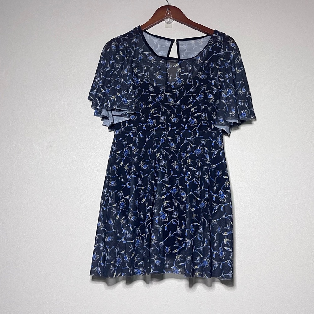 BLOOMCHIC Floral Mesh Swim Dress - Picture 4 of 15